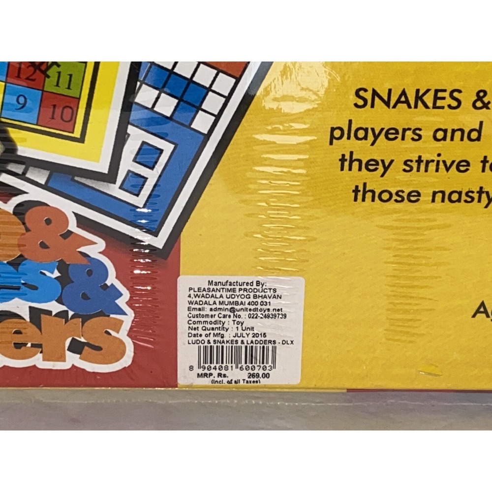 United Toys Ludo And Snakes And Ladders - Rare Find, 2015 Looks To Be Foreign - Picture 3 of 5